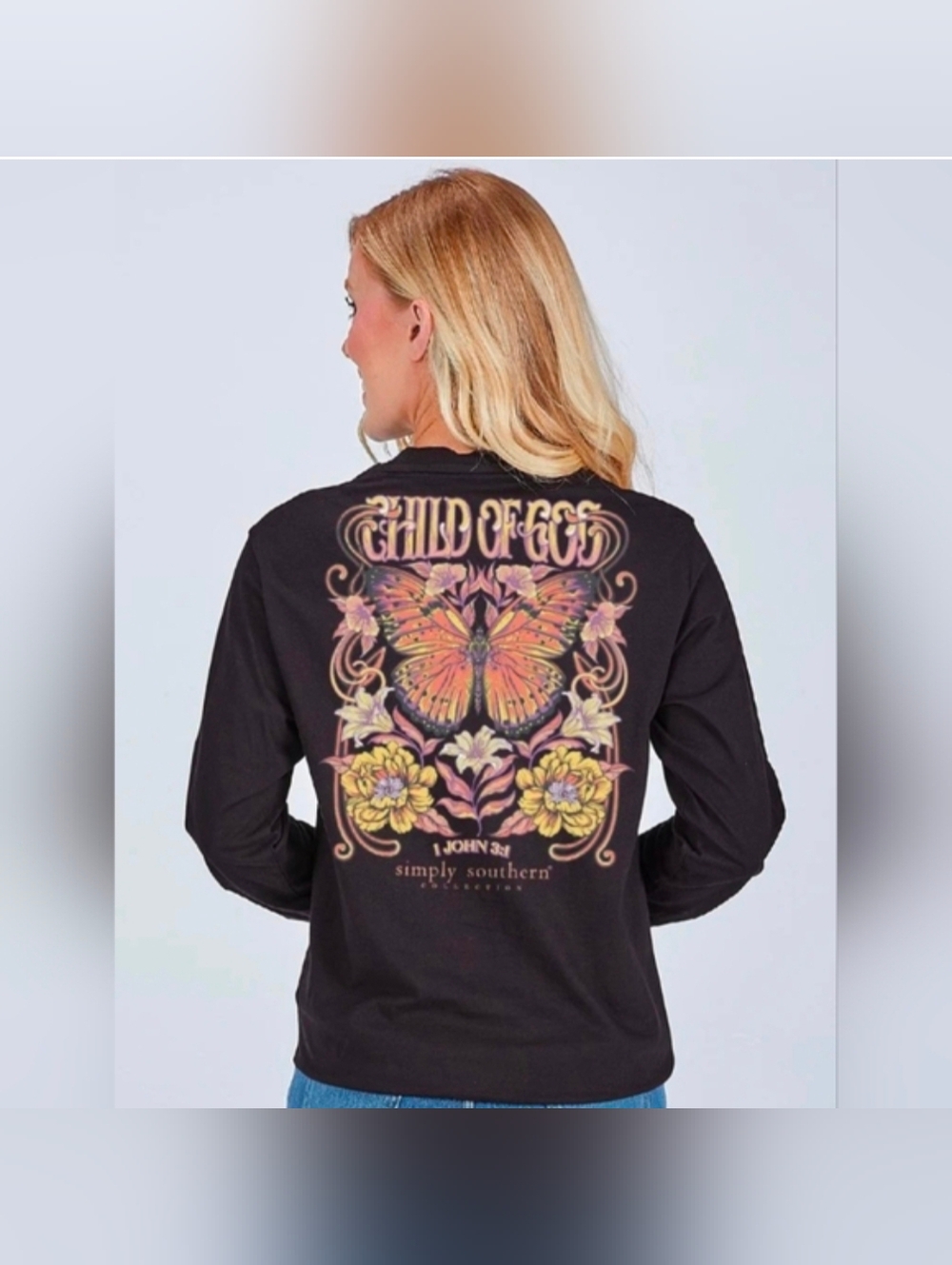 Simply Southern Child Of God Long Sleeve T-Shirt-NWT